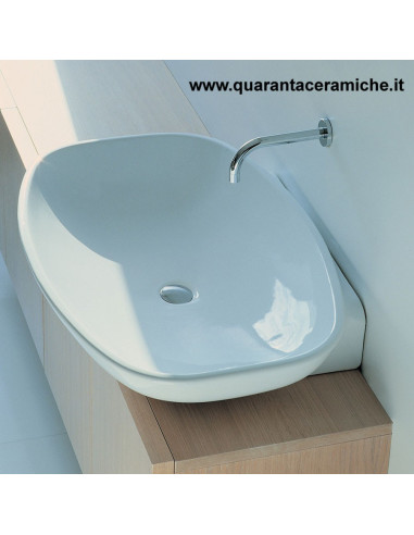 Ceramica Flaminia Bloom lavabo a consolle sospeso cm 107 colorato