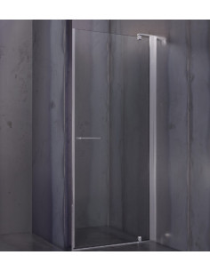 Porta doccia battente Nolan 70 cm cristallo trasparente 6mm altezza 185 cm