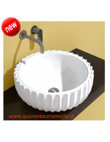 Flaminia Doppio Zero lavabo da appoggio cm 46x14