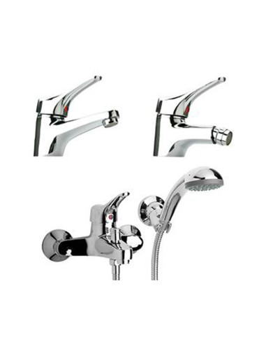 Paini Kit Pilot miscelatore monocomando lavabo, bidet e vasca completo