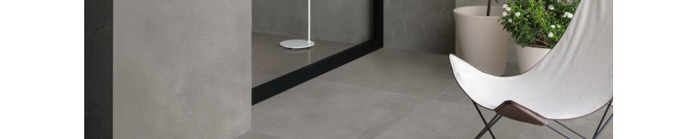 Boden in Zementoptik - Harzoptik - Feinsteinzeug | Quaranta Ceramiche